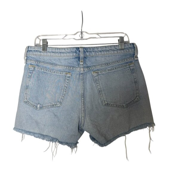 Rag & Bone Dre Low-Rise Denim Shorts in Dagger Blue Wash Size 27 Jean Shorts - Picture 2 of 12